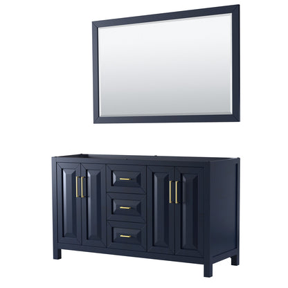 Daria Double Bathroom Vanity - 59W x 35H x 21.5D