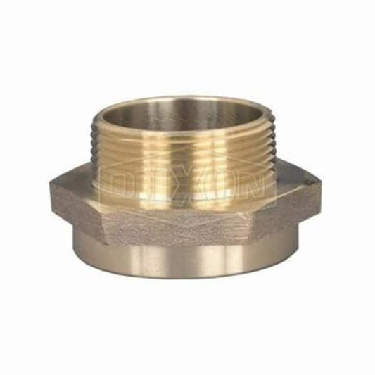 Reducing Hex Nipple, 3 x 2-1/2 in, Brass, FNPT x Male NH NST