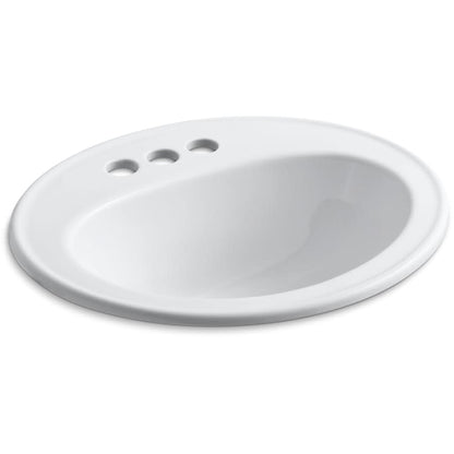 Pennington 20-1/4" Drop In Bathroom Sink with 3 Holes Drilled and Overflow