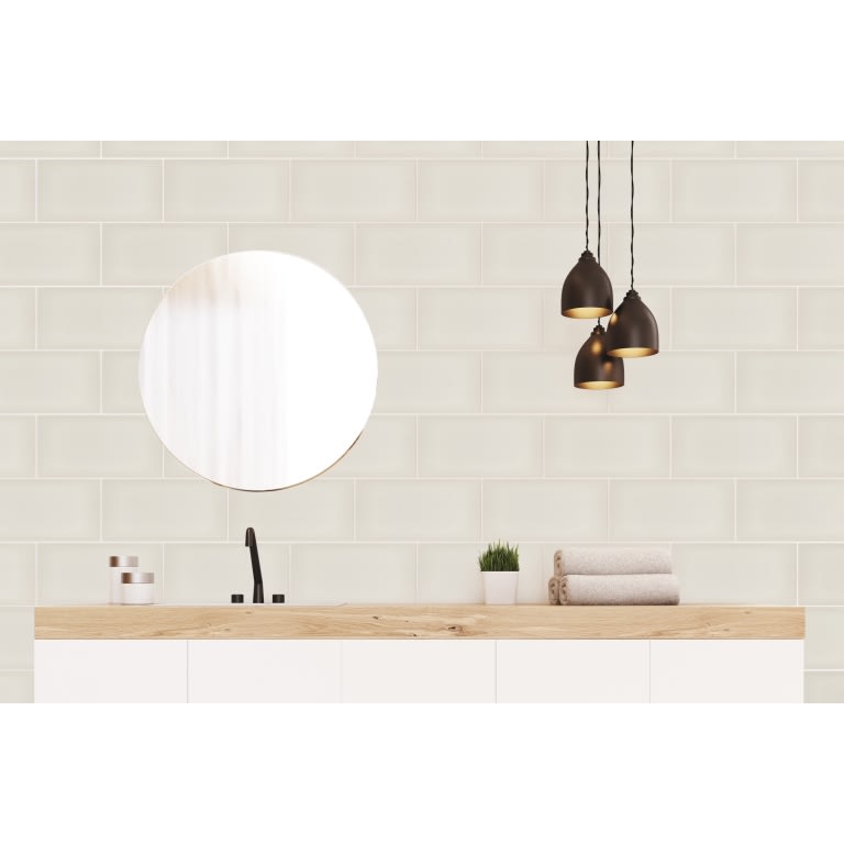 OMBRE IVORY GLOSSY 6X12