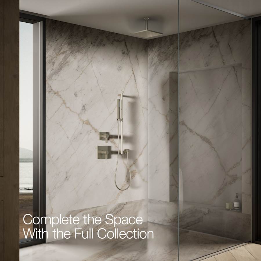 Honesty Square 10" Single Function 1.75 GPM Rainhead with MasterClean Sprayface