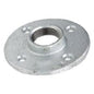 Floor Flange, 1 in, FNPT, 3-7/8 in OD, 4 Bolt Holes, 125 lb, Malleable Steel