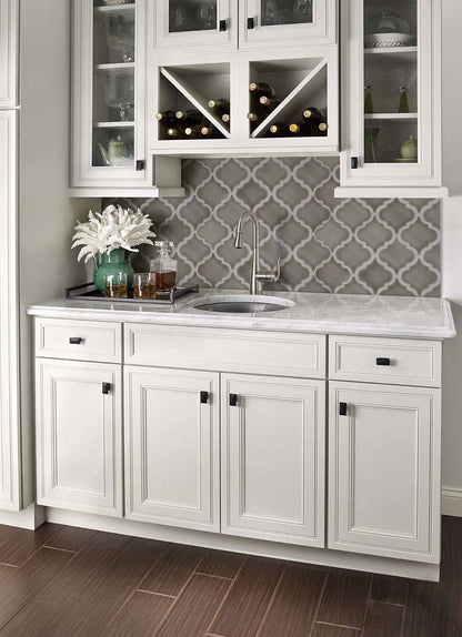 Dove Gray Arabesque Tile®