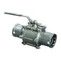 3-Piece Ball Valve, 2-1/2 in, Press, Full Port, Stainless Steel Ball, 316/316L Stainless Steel