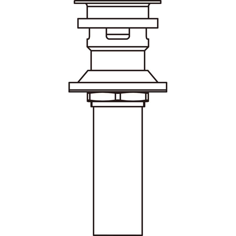 Push Pop-Up Drain Assembly with Overflow