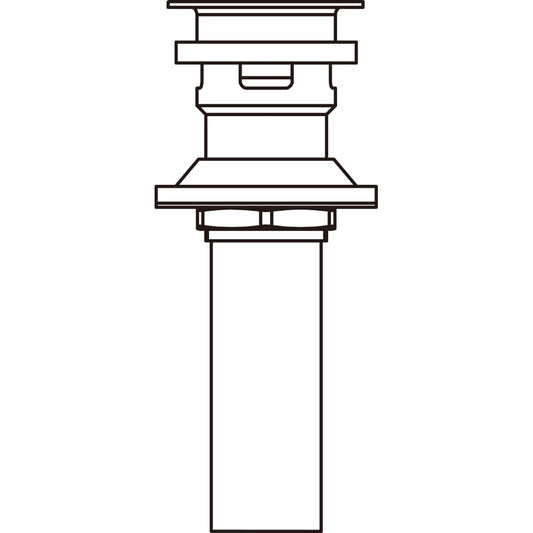 Push Pop-Up Drain Assembly with Overflow