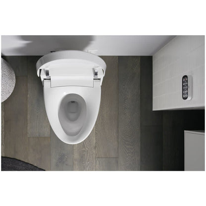 Veil Dual Flush One Piece Elongated Chair Height Intelligent Toilet - Seat Included with Quiet Close Lid