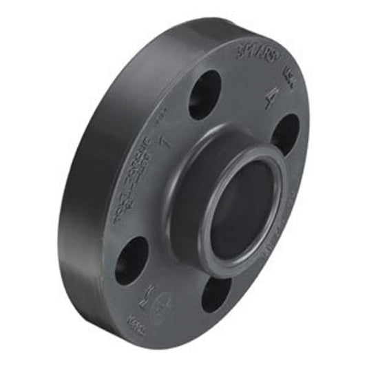 1-Piece Flange, 1-1/2 in, Socket, 5-1/16 in Dia, CPVC, SCH 80/XH