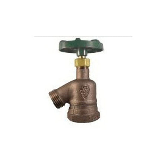 Garden Valve, 1 in Inlet, FNPT, Rough Bronze