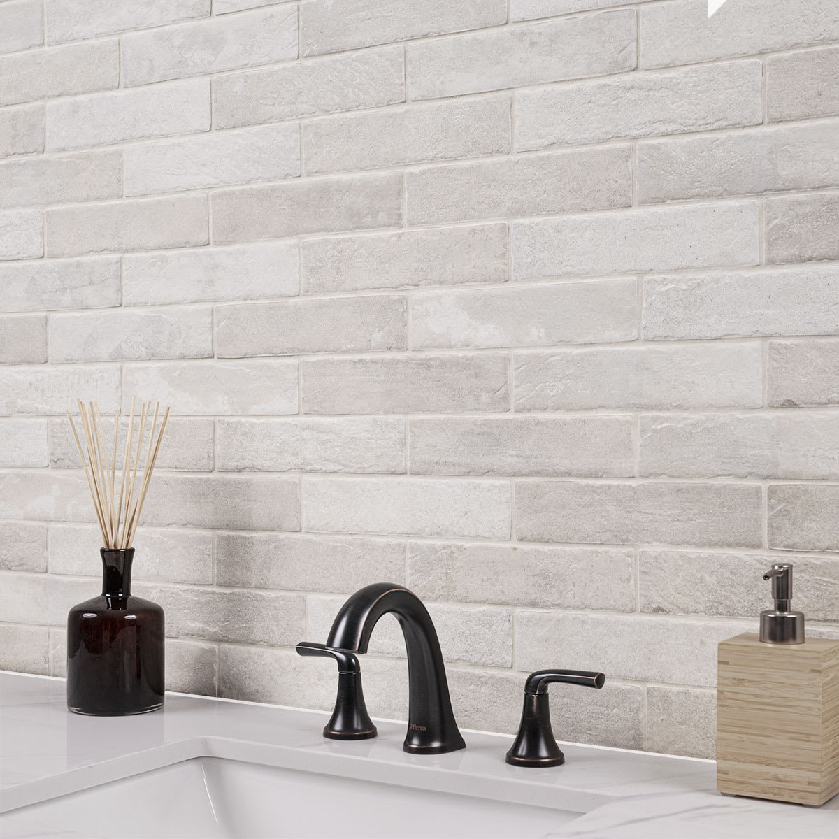 Brickstone IVORY PORCELAIN TILE