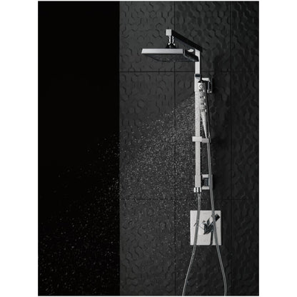 Emerge 18" Angular Shower Column with Hose and Integrated Diverter - Less Shower Head and Hand Shower