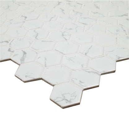 Carrara Matte 2" Hexagon