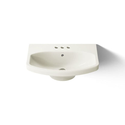 Cimarron 21" Pedestal Bathroom Sink with 3 Holes Drilled and Overflow