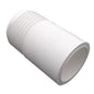 Adapter, 3/4 x 1/2 in, Male Hose Thread x Spigot, SCH 40/STD, PVC