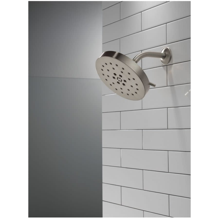 Universal Showering Components 1.75 GPM Multi Function Rain Shower Head with Touch-Clean and H2Okinetic Technology