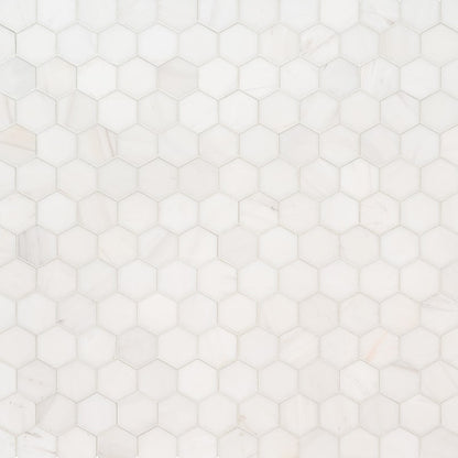 Bianco Dolomite 2” Hexagon Mosaic Tile