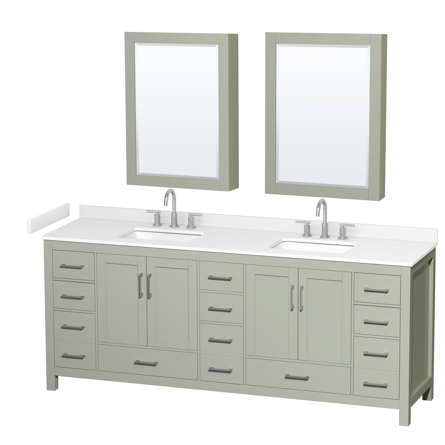 Sheffield Double Bathroom Vanity - 84W x 35H x 22D