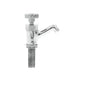 Dipper Well Faucet, Deck Mount, Cross Handle, Polished Chrome