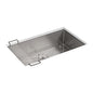 Strive™ Single Bowl Kitchen Sink, Under Mount, 32 x 18-5/16 in, 9-5/16 in Bowl Depth, 16 ga Satin Steel, Stainless