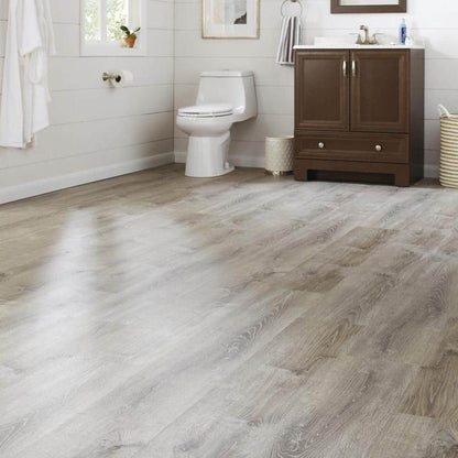 Sterling Oak 6 MIL x 8.7 in. W x 48 in. L Click Lock Waterproof Luxury Vinyl Plank Flooring (20.1 sqft/case)