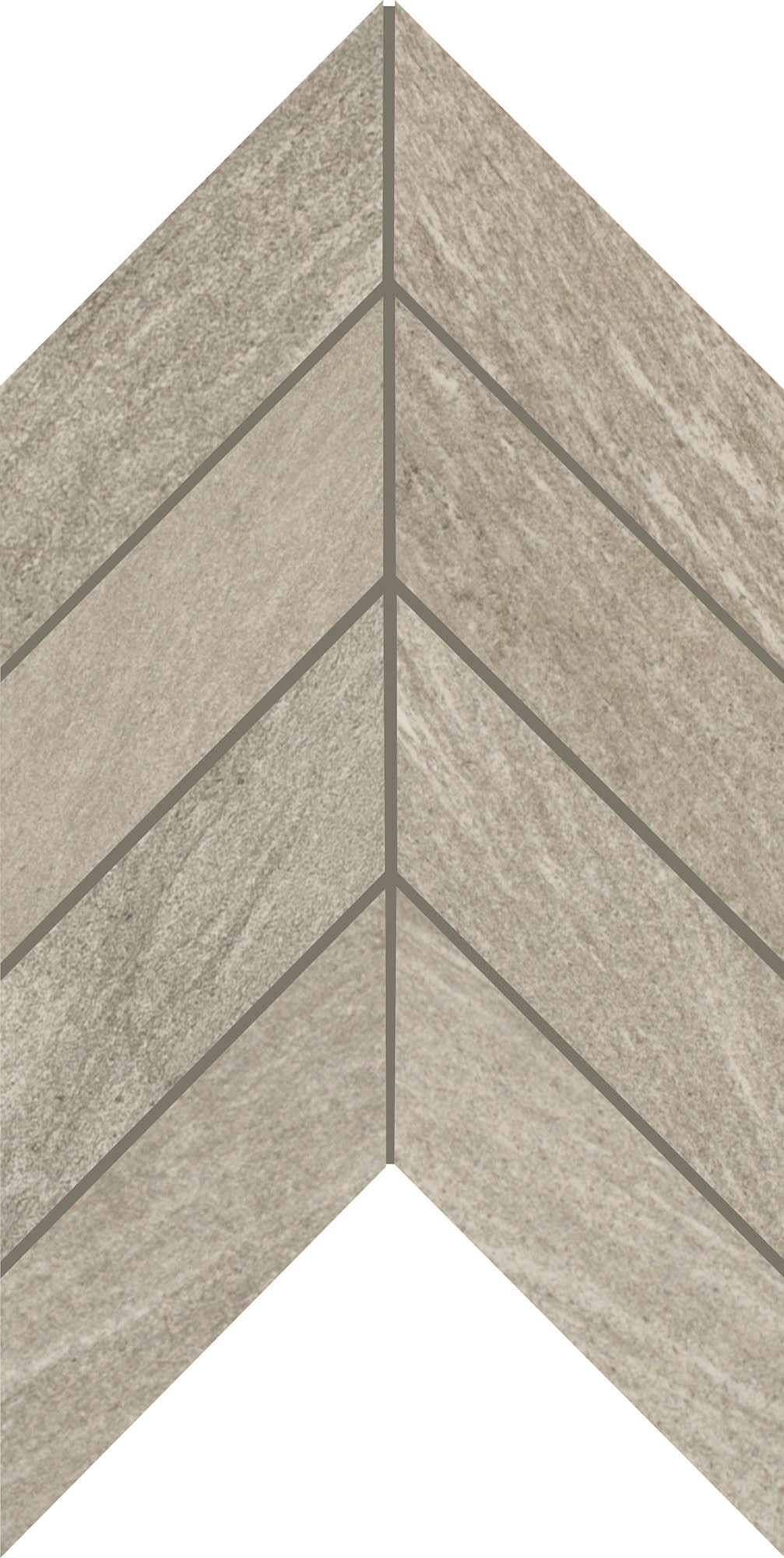 Montesano Medium Gray Chevron 2X5 Matte