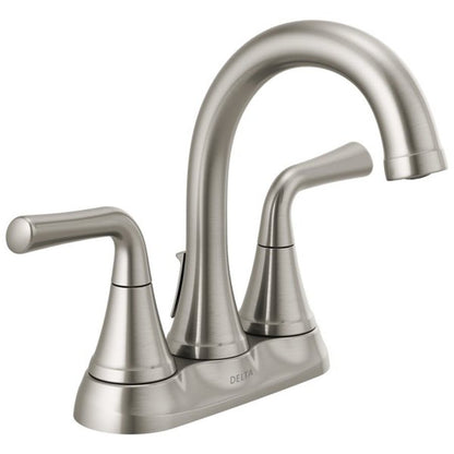 Kayra™ Centerset Lavatory Faucet, ADA, 2 Handle, 2-Hole, 1.2 gpm, Stainless