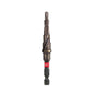 SHOCKWAVE™ Impact Duty™ Impact Step Drill Bit, 3/16 to 7/8 in Dia Max Hole, 12 Steps, Titanium