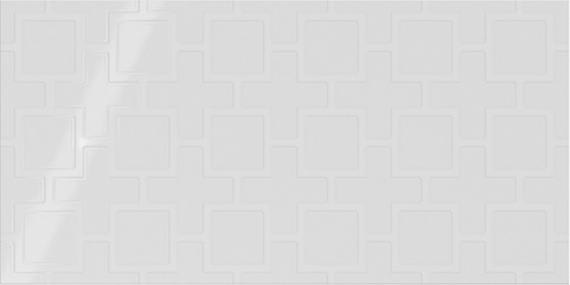 Showscape Stylish White Rectangle 12X24 Glossy
