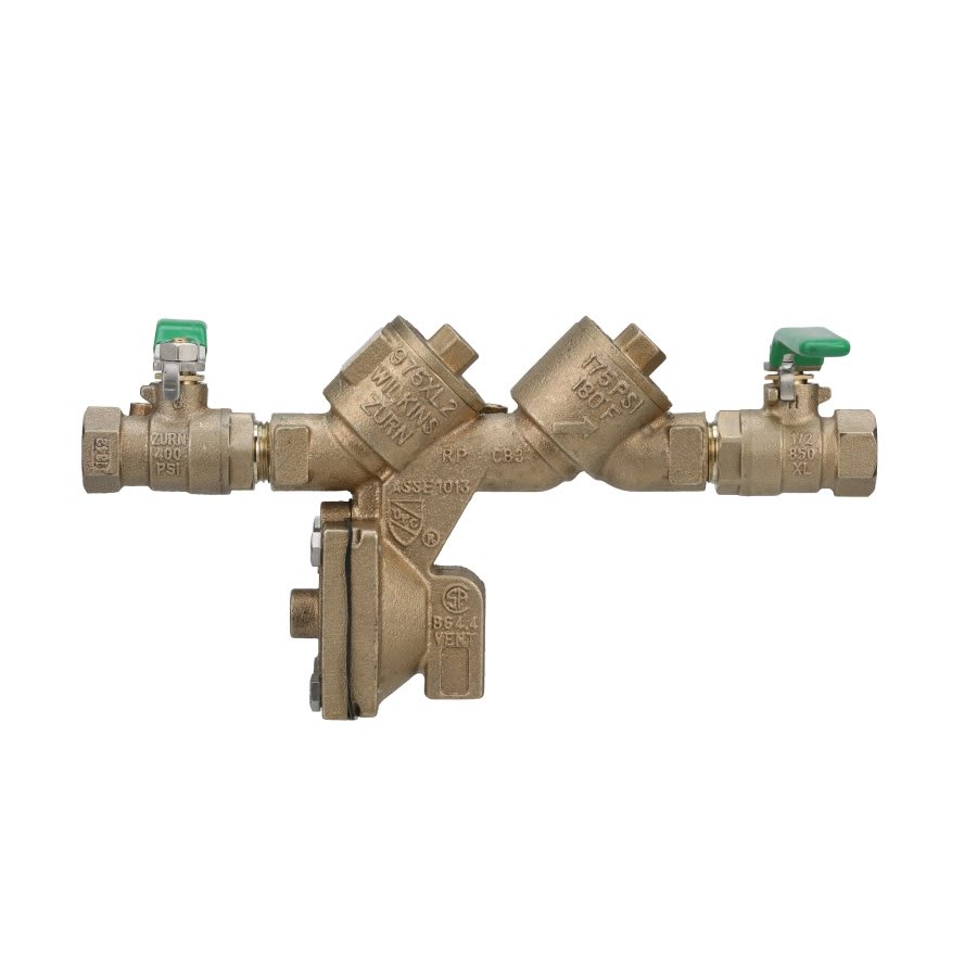 975XL2 Reduced Pressure Backflow Preventer, 1/2 in, FNPT, Bronze