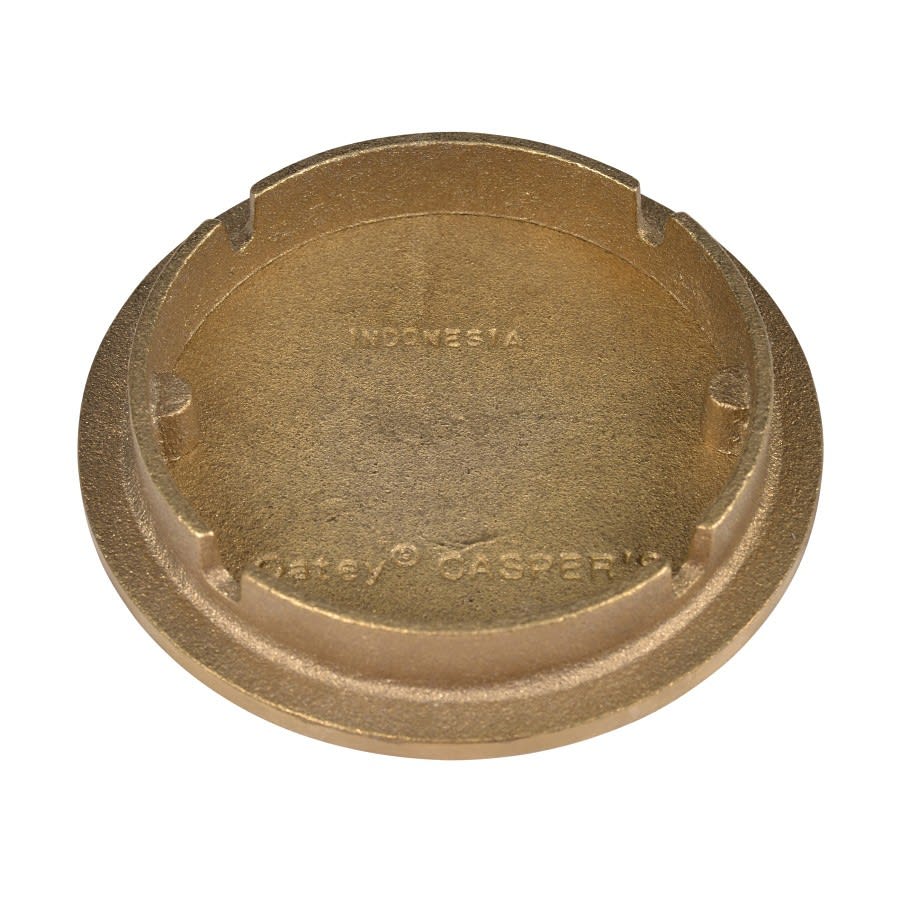 Cleanout Cover, 3 in, Round, Brass