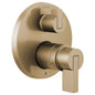 Litze Pressure Balanced Valve Trim with Integrated 3 Function Diverter for Two Shower Applications - Less Rough-In