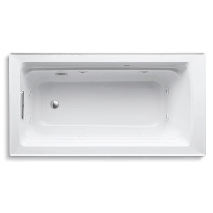Archer Collection 60" Drop In Jetted Whirlpool Bath Tub with Reversible Drain