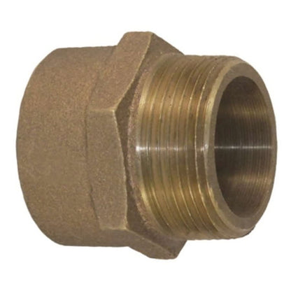 DWV Male Adapter, 1-1/2 in, Fitting x MNPT, Cast Copper