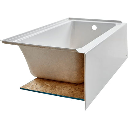 Studio 60" Soaking Bathtub for Alcove Installations with Right Drain