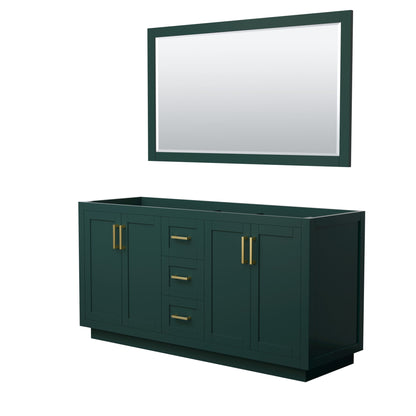 Miranda Double Bathroom Vanity - 65.25W x 33H x 21.75D