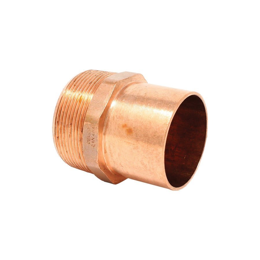Male Adapter, 2 in, Fitting x MNPT, Copper