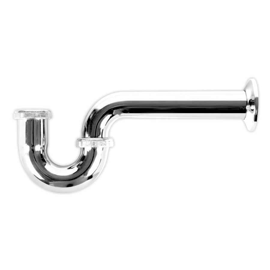 Tubular P-Trap, 1-1/2 in, 17 ga, Polished Chrome