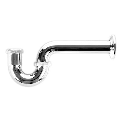 Tubular P-Trap, 1-1/2 in, 17 ga, Polished Chrome