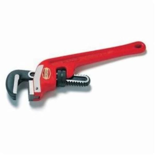 End Pipe Wrench, 2-1/2 in, Floating Forged Hook Jaw, Cast Iron Handle