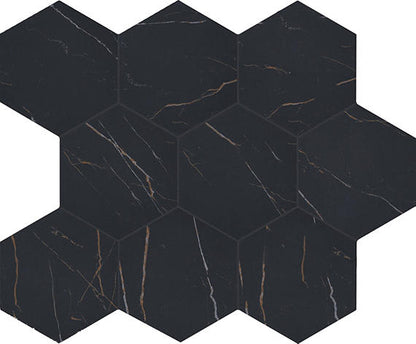 Perpetuo Infinite Black Hexagon 8X8 Matte