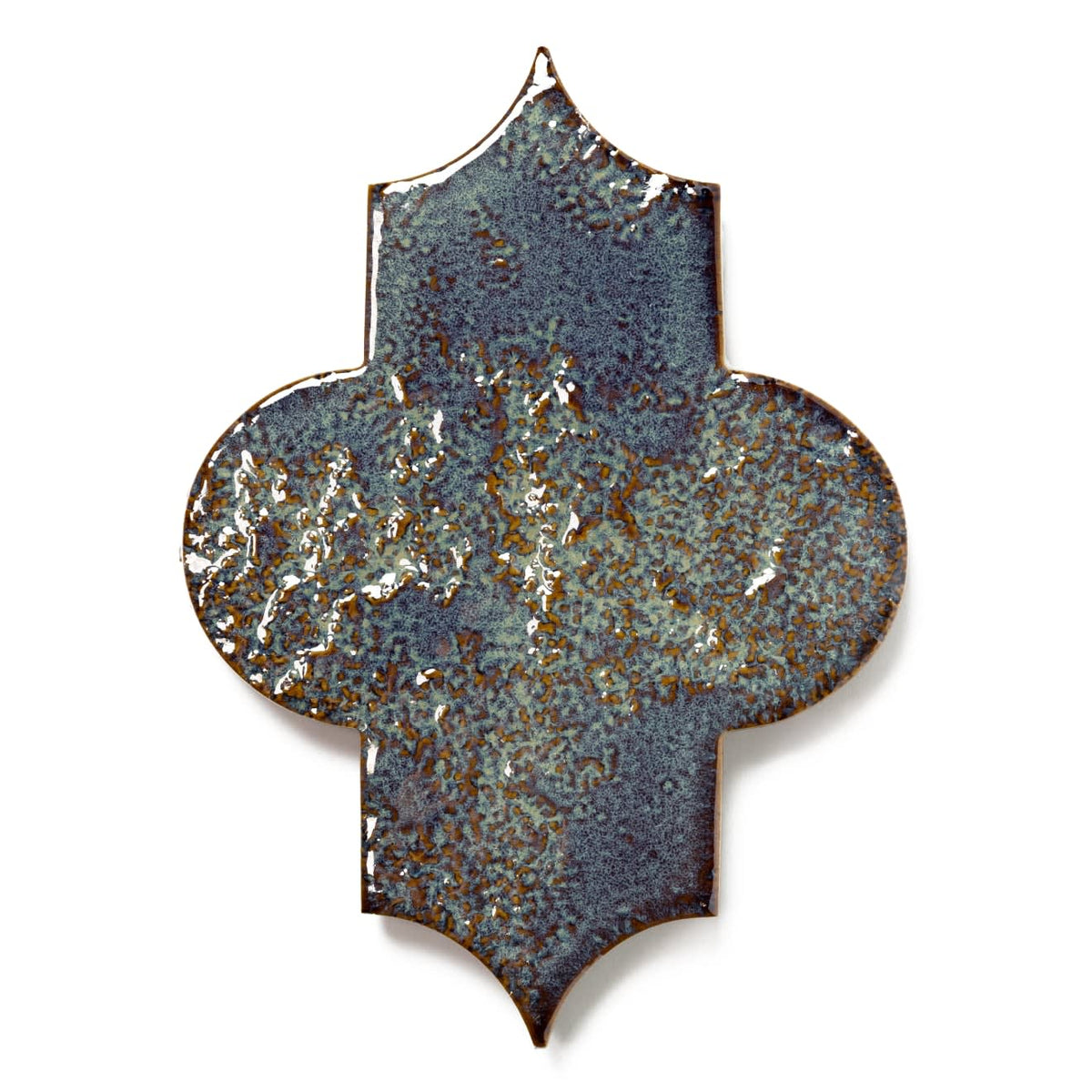 Lantern 3" x 8" Glossy Porcelain Tile in Cobalt