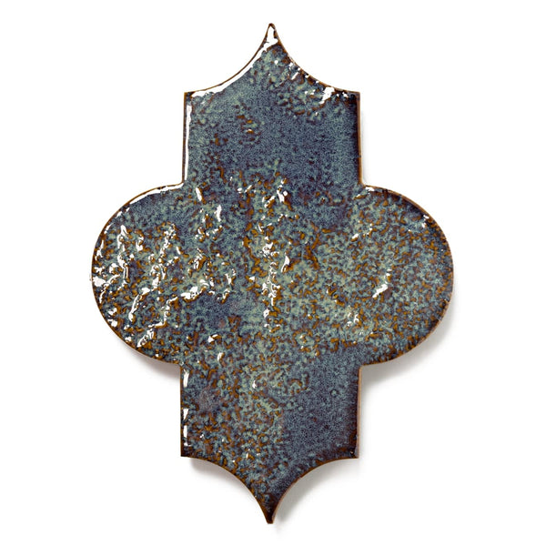 Lantern 3" x 8" Glossy Porcelain Tile in Cobalt