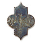 Lantern 3" x 8" Glossy Porcelain Tile in Cobalt