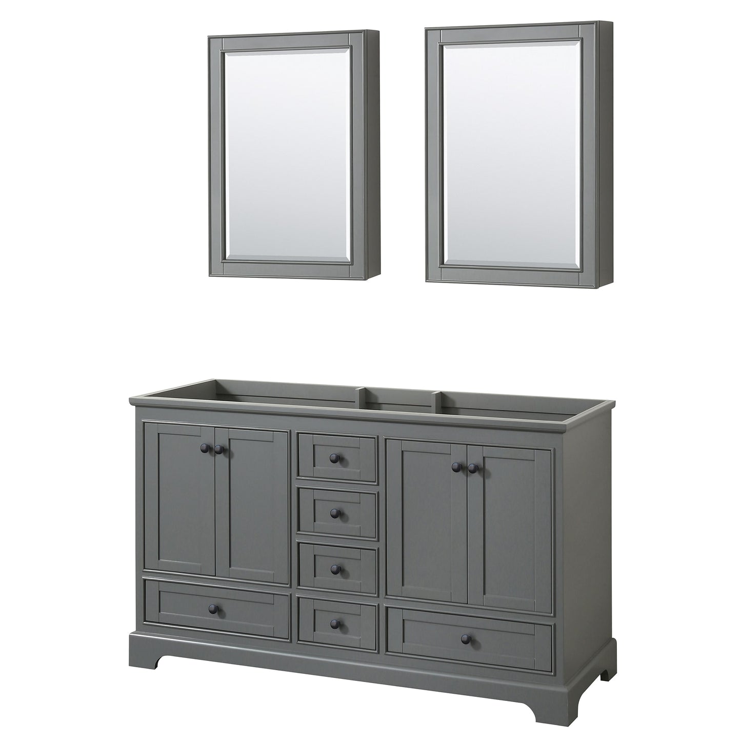 Deborah Double Bathroom Vanity - 59.25W x 34.25H x 21.5D