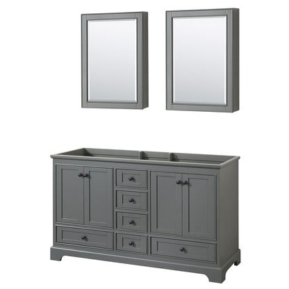 Deborah Double Bathroom Vanity - 59.25W x 34.25H x 21.5D
