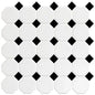 MG SN WH 12X12 W/ BLK OCT MOSAIC