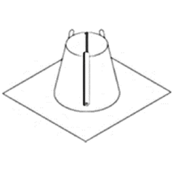 Flashing Base, 4 in, Galvanized