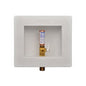 Ice Maker Outlet Box With Quarter Turn Hammer Arrester Valve, Plastic