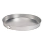 Tank Heater Pan, Round, 18 in Dia, Side Connection, Aluminum