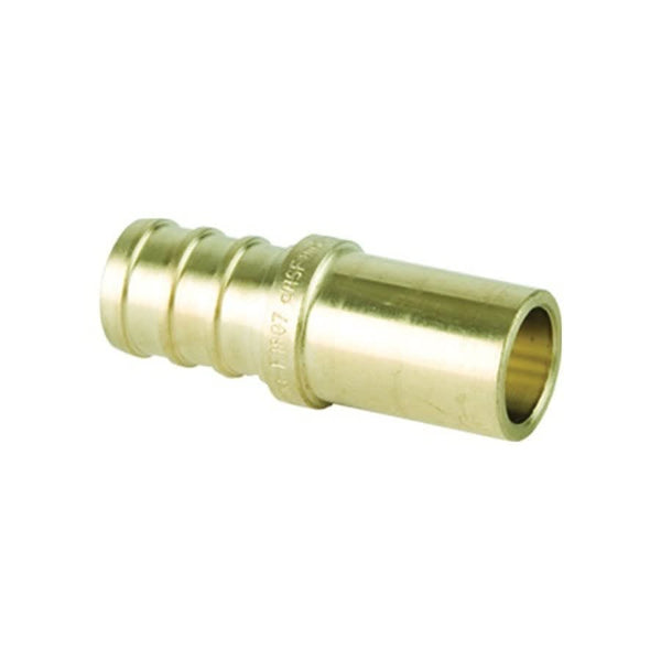 PureFlow® Adapter, 1/2 in, Crimp PEX x Fitting, Brass